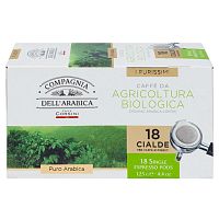 Кофе в чалдах Compagnia Dell` Arabica PURO ARABICA DA AGRICOLTURA BIOLOGICA  (6,7 г х 18 шт.)