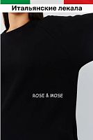 Костюм спортивный черный утепленный Rose&Mose RM107 оверсайз L (р 46-48)