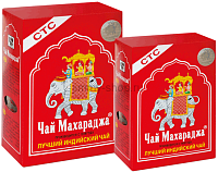 Чай чёрный байховый гранулированный Maharaja п/ж картон, 250 гр. 1 сорт, индийский
