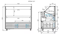 Витрина для мороженого Полюс IC72 SL 1,3-1 9003