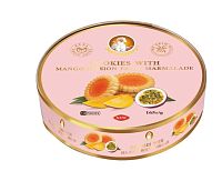 Печенье сдобное Santa Bakery Cookies with marmelad с мармеладом манго-маракуйя 165г