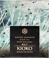 Черный чай с ароматом бергамота KIOKO SILVER SANSHIN 25 пакетиков