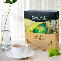 Чай в пакетиках Greenfield Green Melissa (Грин Мелисса) 150 г набор 2 упаковки арт.0879-02