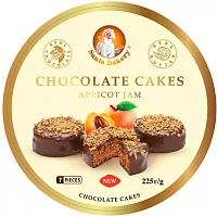 Пирожное Santa Bakery Chocolate Cakes шоколадное с абрикосовым джемом 225 гр