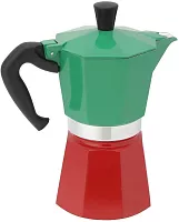 Гейзерная кофеварка Bialetti Moka Express Триколор на 6 чашек (240 мл)