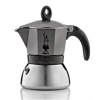 Гейзерная кофеварка Bialetti Moka Induction 3 порции серая СЛ