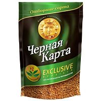 Кофе растворимый сублимированный Черная карта Exlusive Brasillia 150 гр. пакет