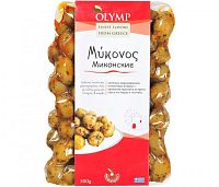 Оливки Just Greece Миконские перец/чеснок 500г