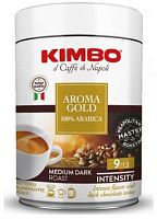 Кофе молотый KIMBO Aroma gold 100% Arabica 250 г ж/б