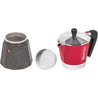 Гейзерная кофеварка Bialetti Aeterum Allegra Petra Rouge 3 порции красная 120 мл СЛ