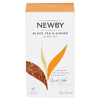 Чай NEWBY Черный с Имбирем 25 пакетиков 50 гр.
