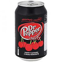 Газированный безалкогольный напиток Dr Pepper Cherry со вкусом вишни, 330 мл