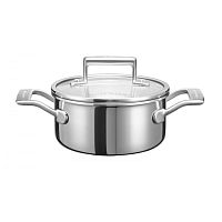 Кастрюля с крышкой1.42 л 3 слоя KitchenAid KC2T15EHST