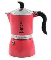 Гейзерная кофеварка Bialetti Fiametta Strawberry 3 порции красная СЛ