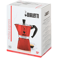 Гейзерная кофеварка Bialetti Moka Express EMOTION RED 6 порций красная СЛ
