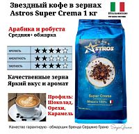 Кофе в зернах Astros Super Crema 1 кг