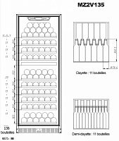 Шкаф для вина La Sommeliere MZ2V135