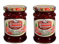 Варенье Домашние традиции Малина 320 гр набор 2 банки